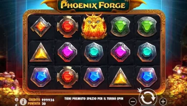 Entrada a giros gratis con animación del fénix.